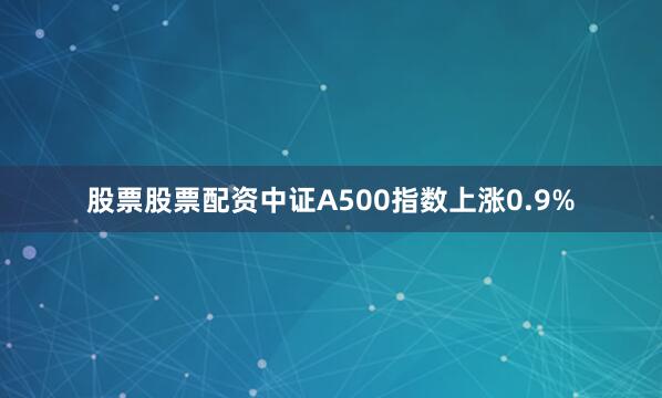 股票股票配资中证A500指数上涨0.9%